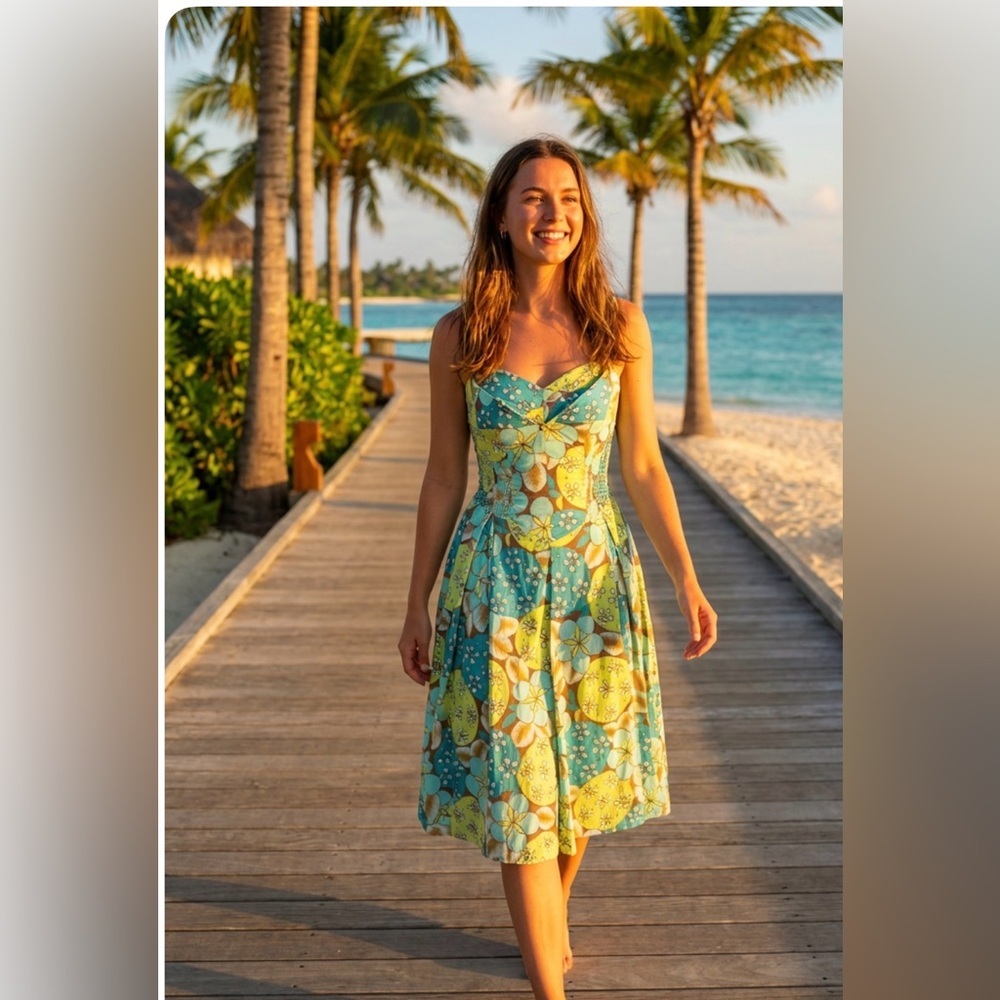 Molly fit and flare dress floral